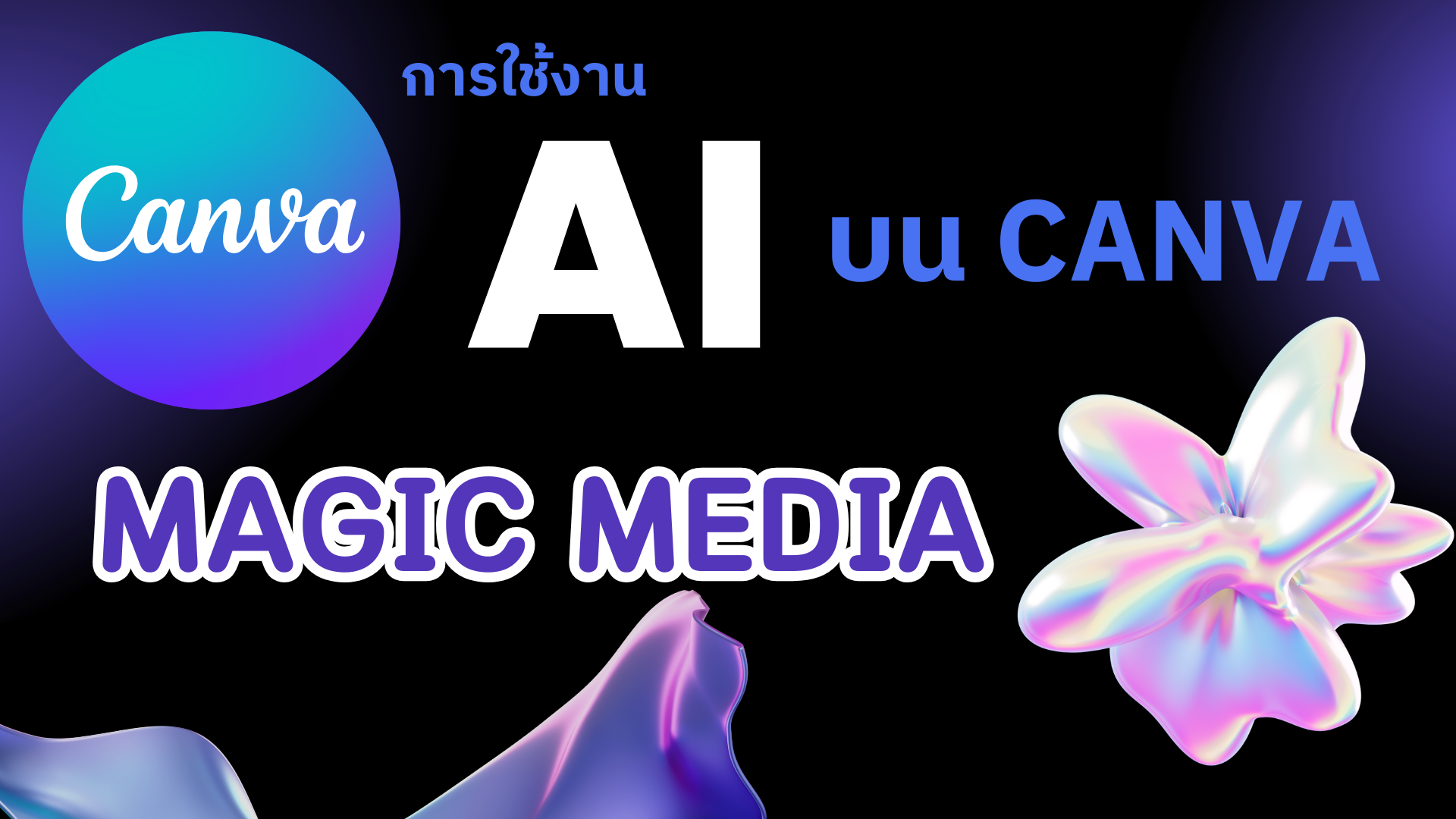 การใช้งาน AI บน Canva : Magic Media