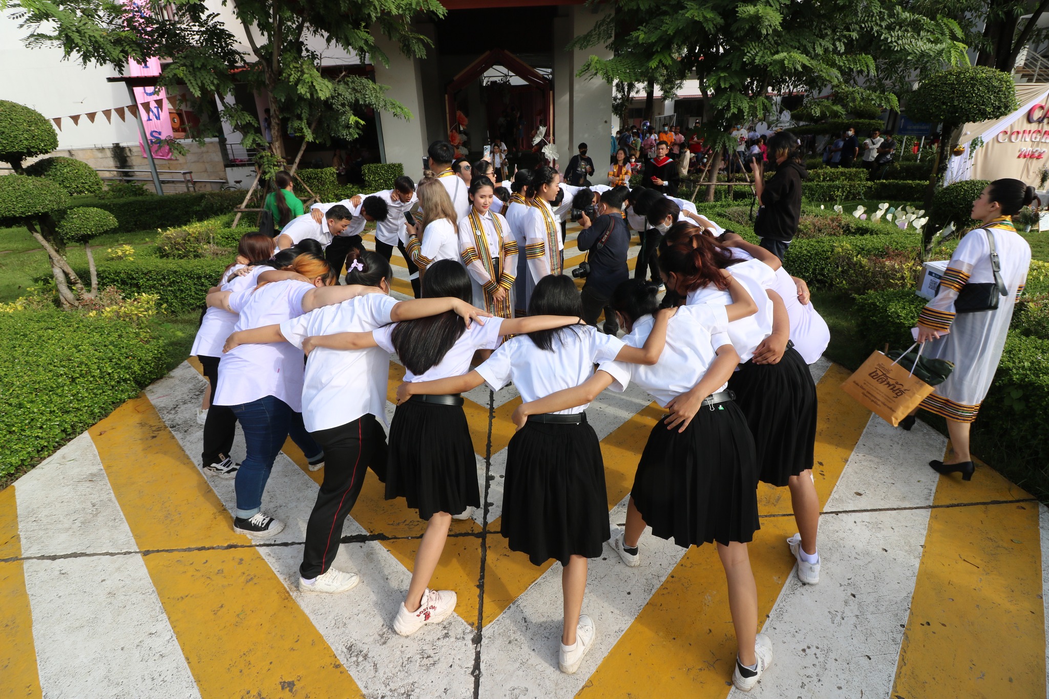 บรรยากาศซ้อมใหญ่พิธีพระราชทานปริญญาบัตร ปีการศึกษา2560-2562