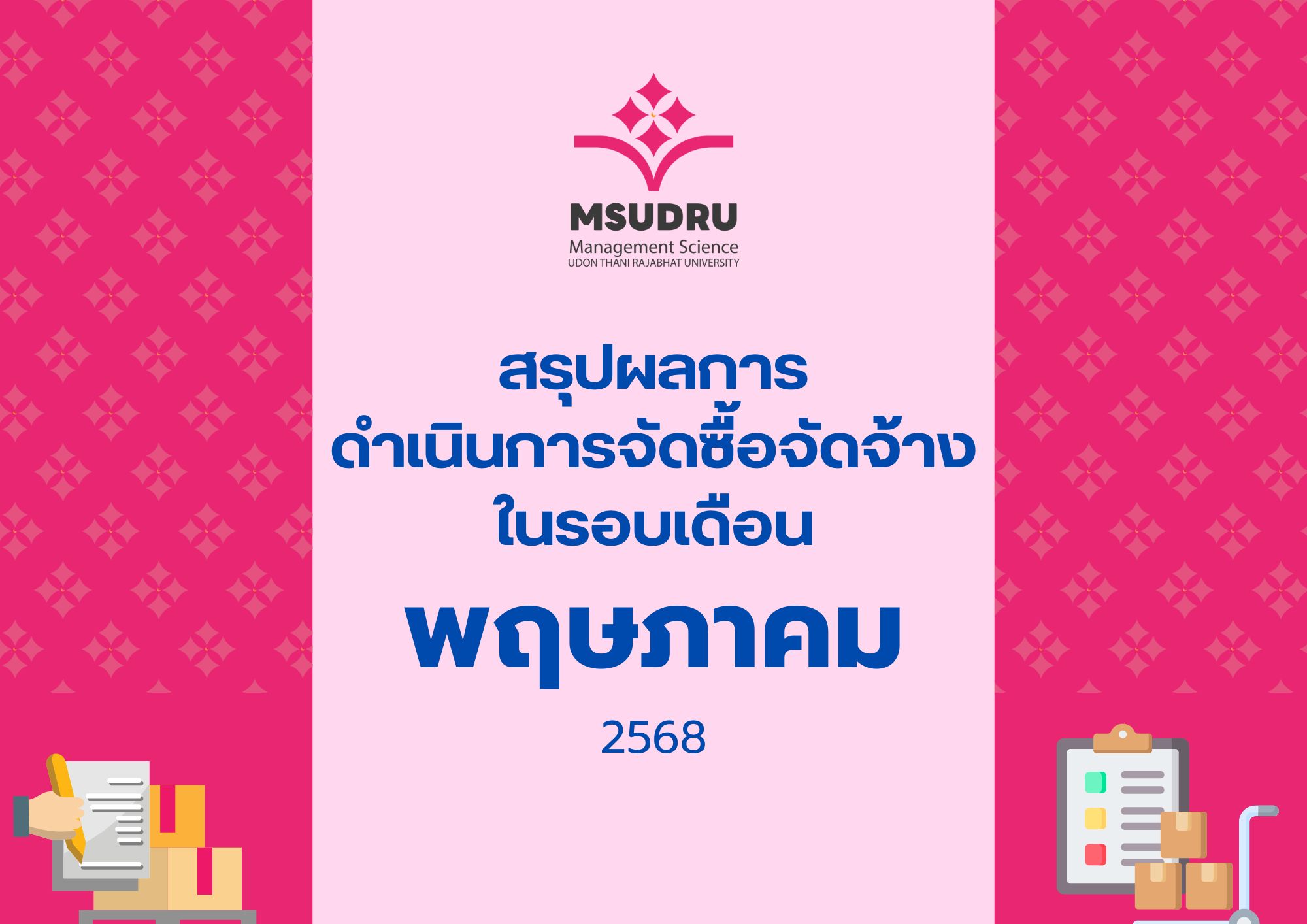 สรุปผลการ ดำเนินการจัดซื้อจัดจ้าง ในรอบเดือนพฤษภาคม 2568