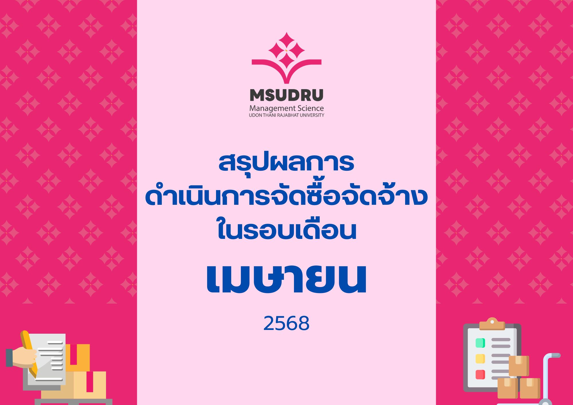 สรุปผลการ ดำเนินการจัดซื้อจัดจ้าง ในรอบเดือนเมษายน 2568